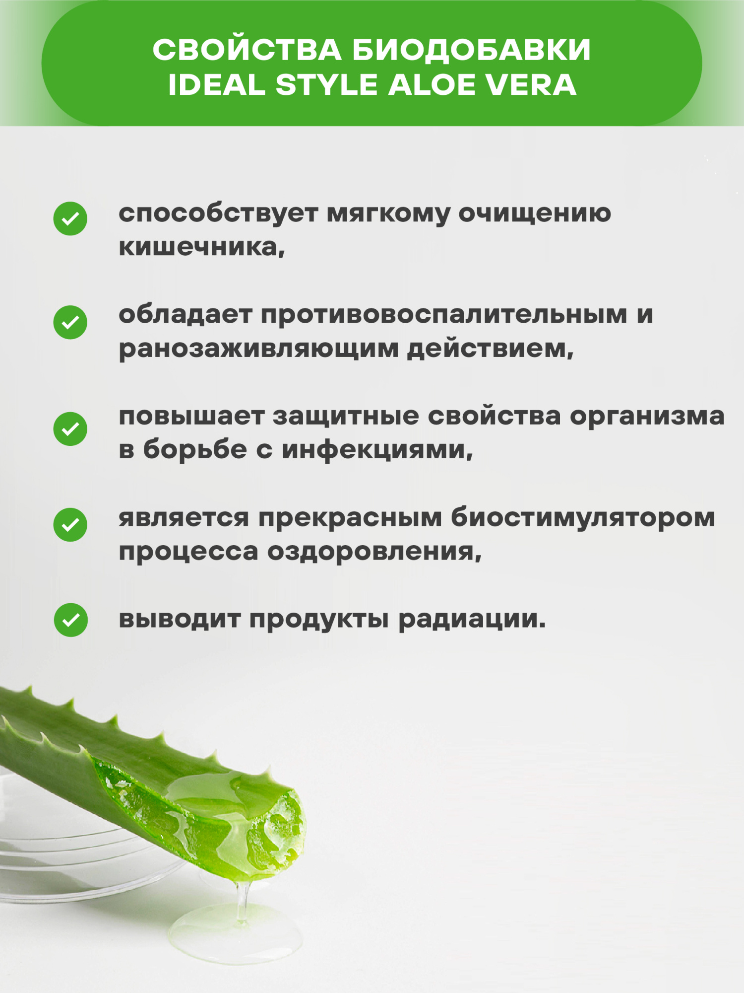 Детокс комплекс GEON™ IDEAL STYLE Aloe Vera 60 капсул x 446 мг